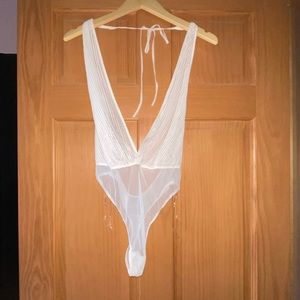 NWT Victoria’s Secret Sheer Bodysuit Lingerie